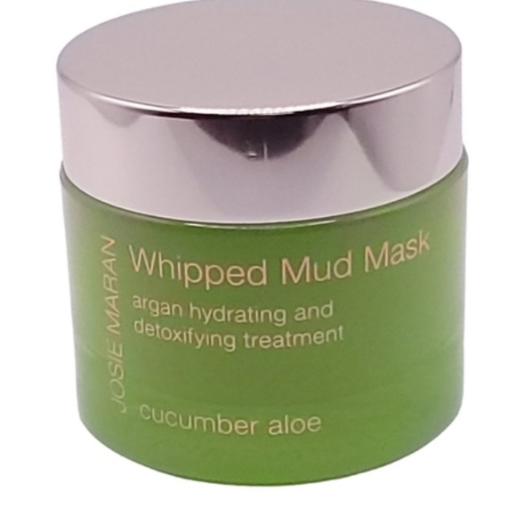 NEW Mask Josie Maran Whipped Mud Mask hydrating detoxifying cucumber aloe argan - Picture 2 of 3